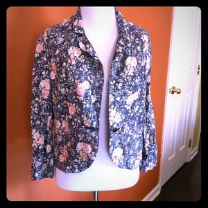 Anthropologie daughters of liberation linen blazer